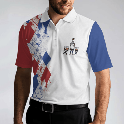 Men Golf Polo Shirt - Golf If I'm Drunk Polo Shirt, Argyle Pattern Drinking Golf Polo Shirt For Men, Funny Golf Shirt With Sayings, Gift Ideas For Men Golfers - Amzanimalsgift