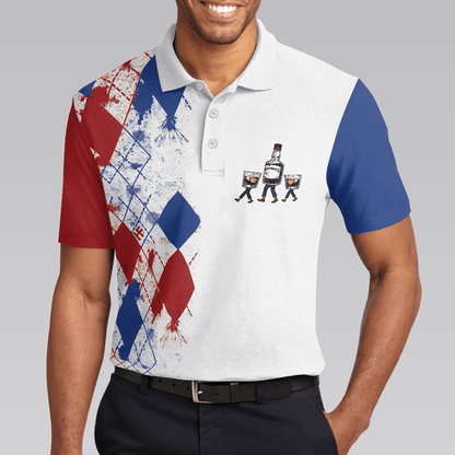 Men Golf Polo Shirt - Golf If I'm Drunk Polo Shirt, Argyle Pattern Drinking Golf Polo Shirt For Men, Funny Golf Shirt With Sayings, Gift Ideas For Men Golfers - Amzanimalsgift