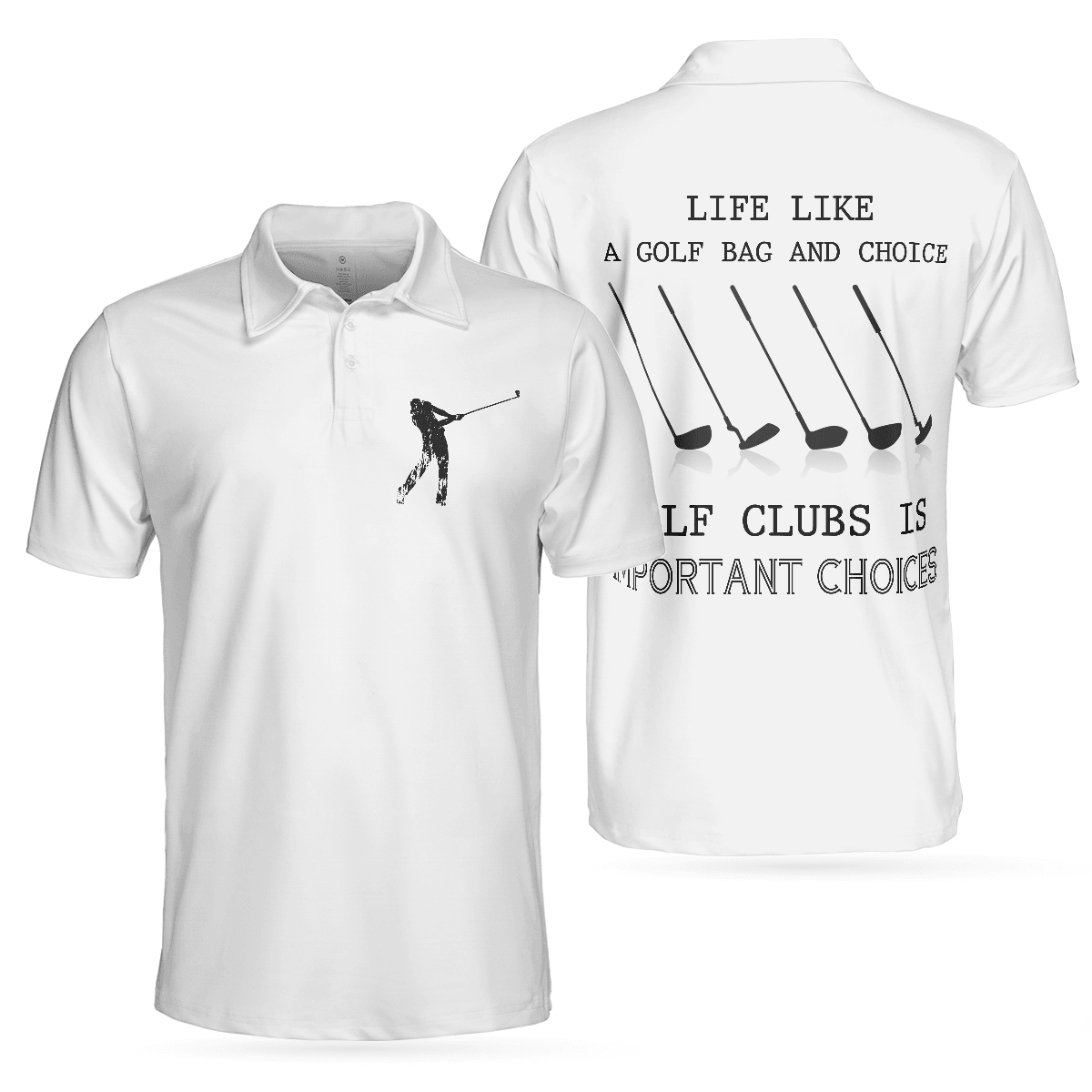 Men Golf Polo Shirt - Golf Life Golf Club Is Important Choices Polo Shirt For Men, White Funny Golfing Polo Shirt - Perfect Polo Shirt For Men, Golfers - Amzanimalsgift