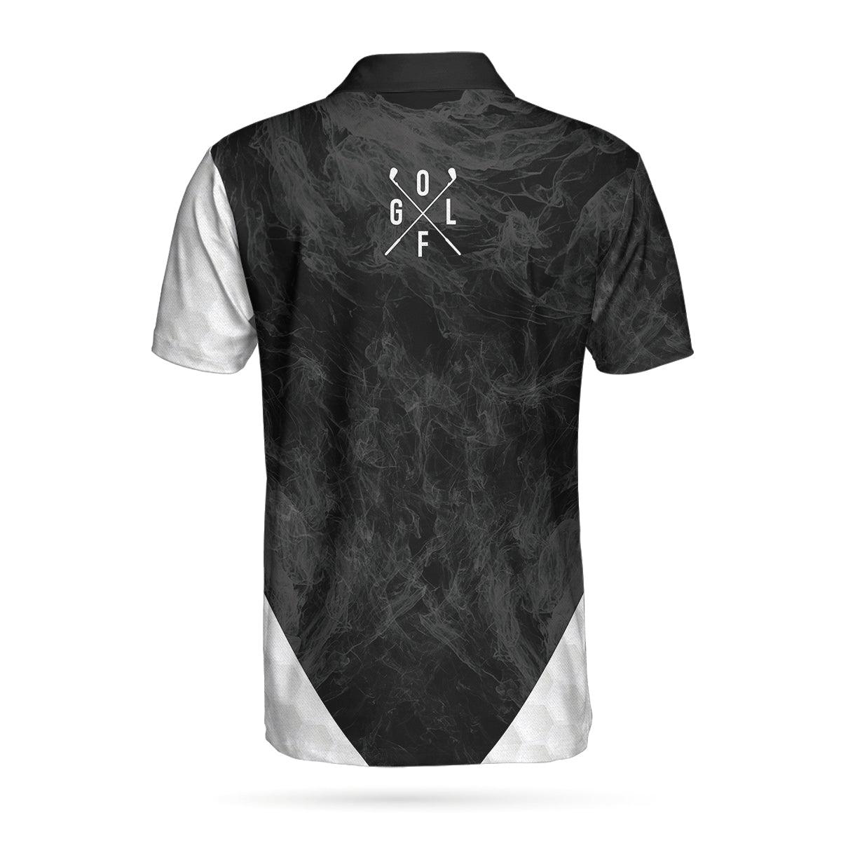 Men Golf Polo Shirt - Golf Personalized Men Polo Shirt, A Golf Player Illustration Custom Polo Shirt, Best Golf Shirt For Men, Golfers - Amzanimalsgift