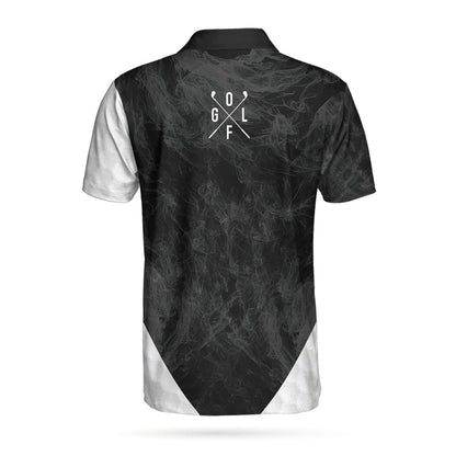 Men Golf Polo Shirt - Golf Personalized Men Polo Shirt, A Golf Player Illustration Custom Polo Shirt, Best Golf Shirt For Men, Golfers - Amzanimalsgift