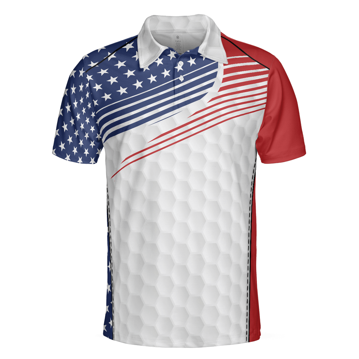 Men Golf Polo Shirt - Golf Skull Wear Hat USA Men Golf Polo Shirt - Perfect Polo Shirt For Men, Golfers - Amzanimalsgift