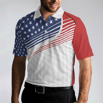 Men Golf Polo Shirt - Golf Skull Wear Hat USA Men Golf Polo Shirt - Perfect Polo Shirt For Men, Golfers - Amzanimalsgift