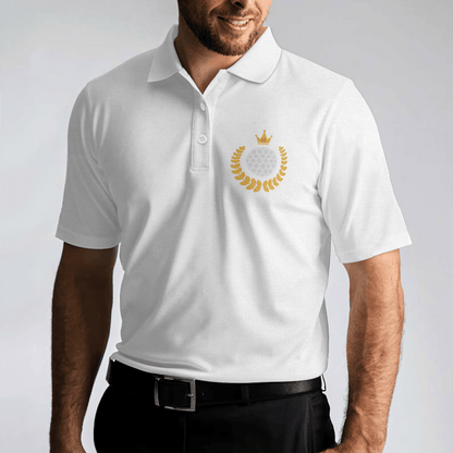 Men Golf Polo Shirt - Golf Swing Life Cycle White Golf Polo Shirt, Best Golf Shirt For Men, Golfers - Amzanimalsgift