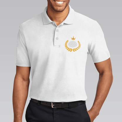 Men Golf Polo Shirt - Golf Swing Life Cycle White Golf Polo Shirt, Best Golf Shirt For Men, Golfers - Amzanimalsgift