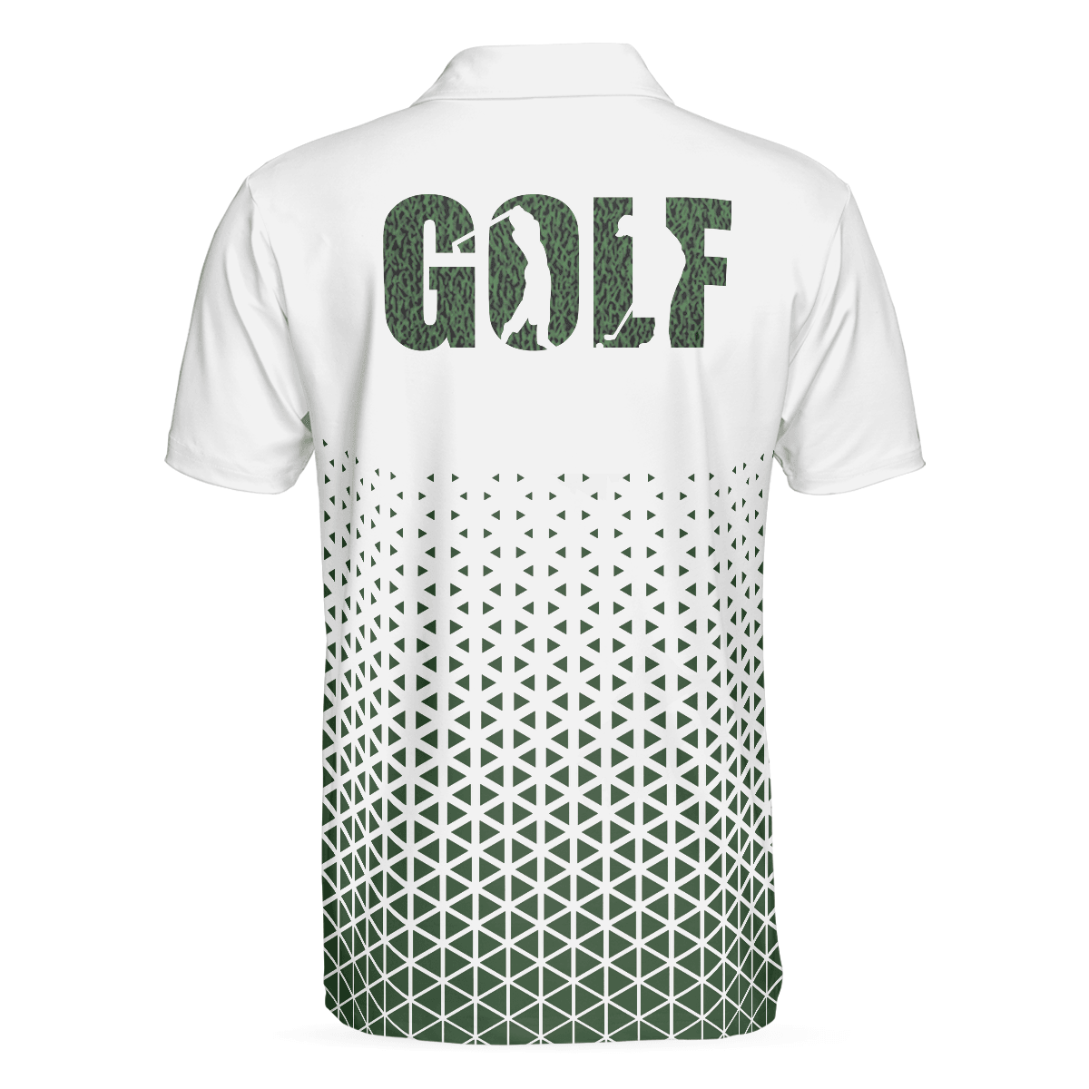 Men Golf Polo Shirt - Golf Texture Aluminium Men Polo Shirt, Triangle Geometric Polo Shirt, Best Golf Shirt For Men, Best Gift For Golfers - Amzanimalsgift