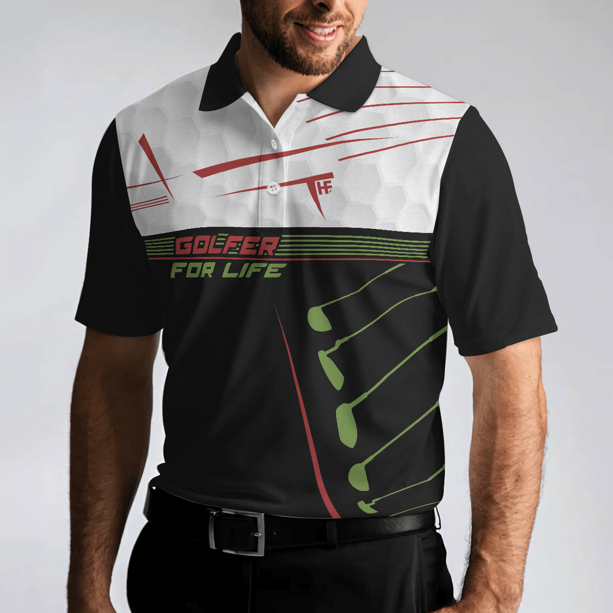 Men Golf Polo Shirt - Golfer For Life Sporty And Elegant Design Golf Men Polo Shirt, Active Golf Shirt Design, Best Gift For Men, Golfers - Amzanimalsgift
