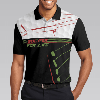 Men Golf Polo Shirt - Golfer For Life Sporty And Elegant Design Golf Men Polo Shirt, Active Golf Shirt Design, Best Gift For Men, Golfers - Amzanimalsgift