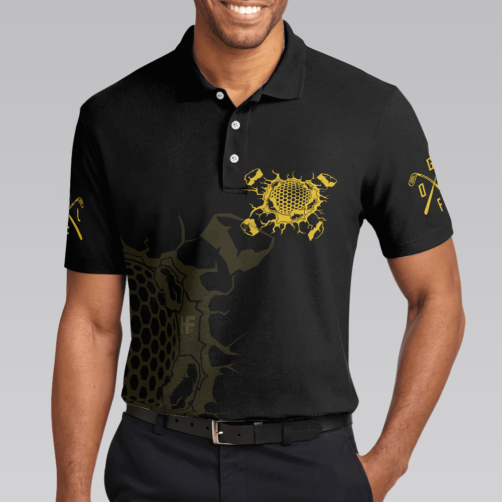 Men Golf Polo Shirt - Golfing Is My Superpower Golf Men Polo Shirt, Black Golf Club Shirt For Male Players, Cool Golf Gift For Men, Best Gift For Golfers - Amzanimalsgift