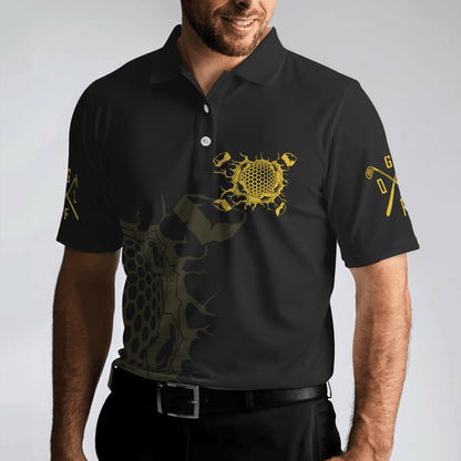 Men Golf Polo Shirt - Golfing Is My Superpower Golf Men Polo Shirt, Black Golf Club Shirt For Male Players, Cool Golf Gift For Men, Best Gift For Golfers - Amzanimalsgift