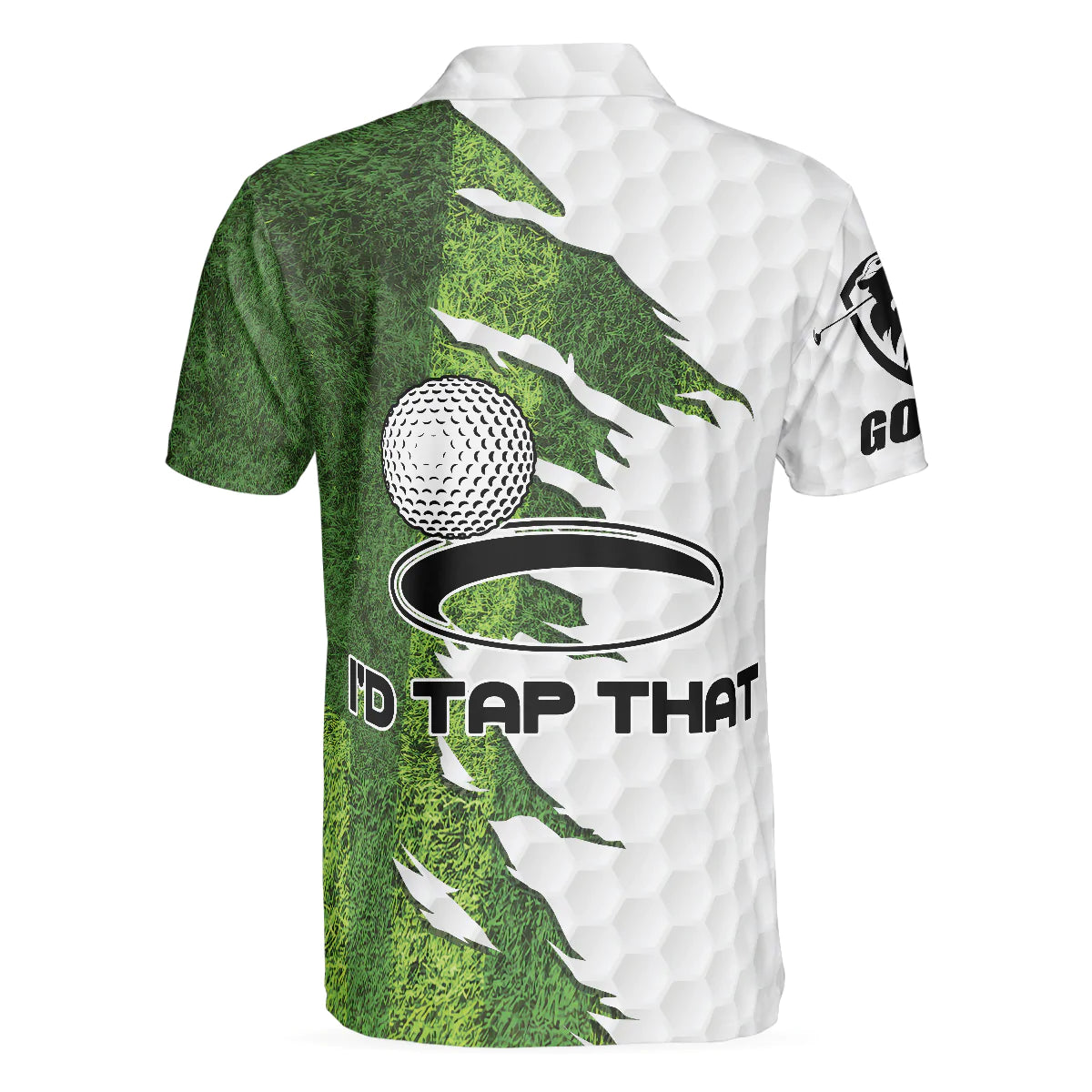 Men Golf Polo Shirt - Green Golf Course Polo Shirt, I'd Tap That Golf Polo Shirt For Men, Gift Idea For Male Players - Perfect Polo Shirt For Men, Golfers - Amzanimalsgift