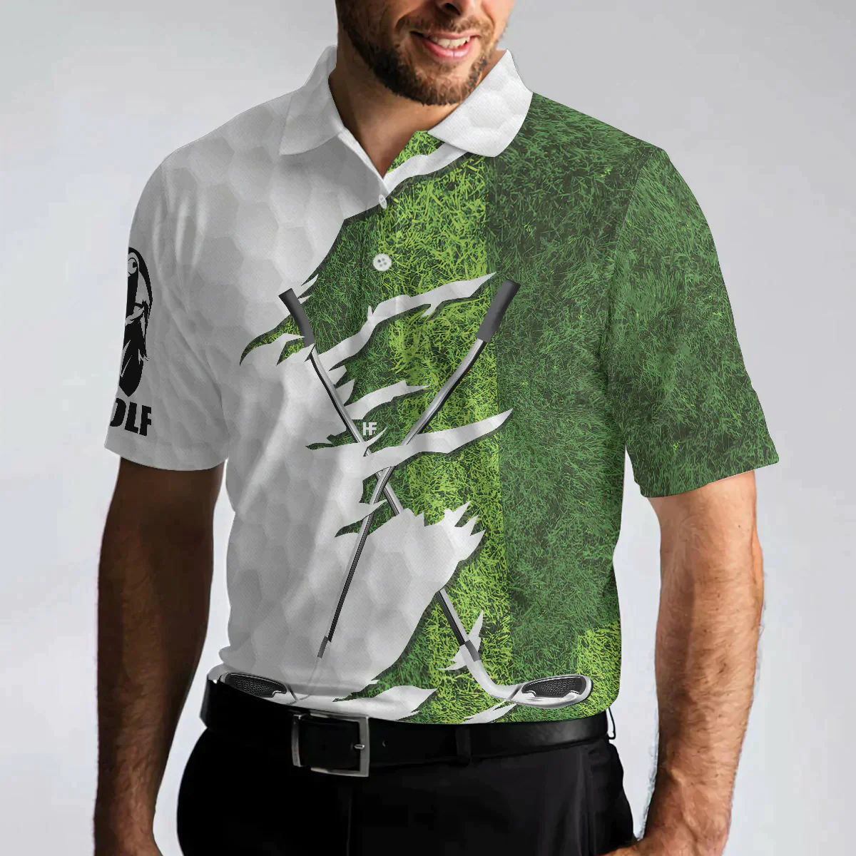 Men Golf Polo Shirt - Green Golf Course Polo Shirt, I'd Tap That Golf Polo Shirt For Men, Gift Idea For Male Players - Perfect Polo Shirt For Men, Golfers - Amzanimalsgift