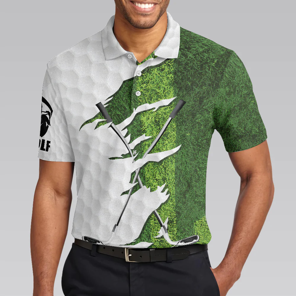 Men Golf Polo Shirt - Green Golf Course Polo Shirt, I'd Tap That Golf Polo Shirt For Men, Gift Idea For Male Players - Perfect Polo Shirt For Men, Golfers - Amzanimalsgift