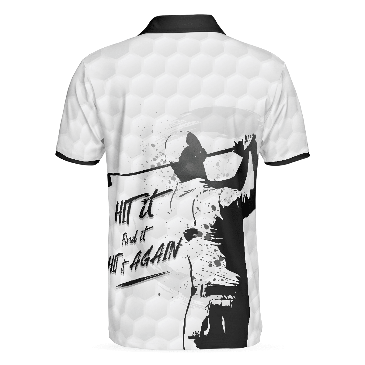 Men Golf Polo Shirt - Hit It Find It Hit It Again Man Golf Men Polo Shirt - Perfect Polo Shirt For Men, Golfers - Amzanimalsgift