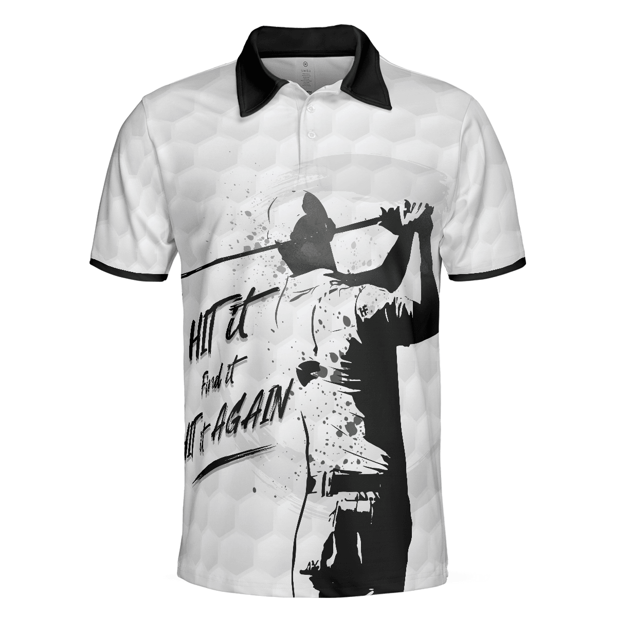 Men Golf Polo Shirt - Hit It Find It Hit It Again Man Golf Men Polo Shirt - Perfect Polo Shirt For Men, Golfers - Amzanimalsgift
