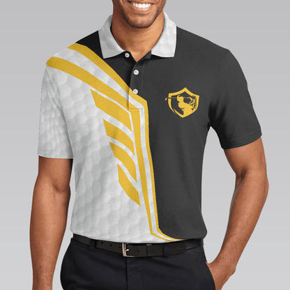 Men Golf Polo Shirt - I Ain't Perfect But I Can Still Play Golf Polo Shirt, Black And White Golfing Shirt For Men, Best Gift For Men - Amzanimalsgift