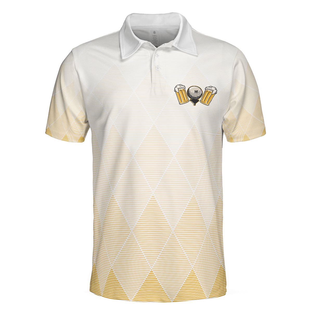 Men Golf Polo Shirt - I Drink I Drive And I Know Things Argyle Pattern Golf Polo Shirt, Golf Shirt For Beer Lovers, Best Gift For Men - Amzanimalsgift