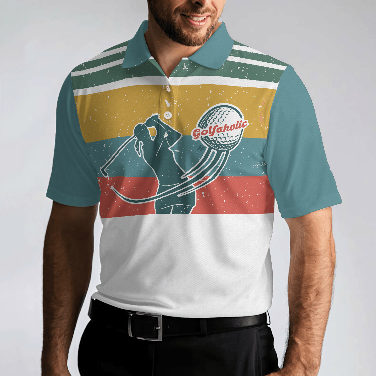 Men Golf Polo Shirt - I Golf Like A Girl Try To Keep Up Polo Shirt, Polo Shirts For Men And Women, Best Gift For Golfer - Amzanimalsgift