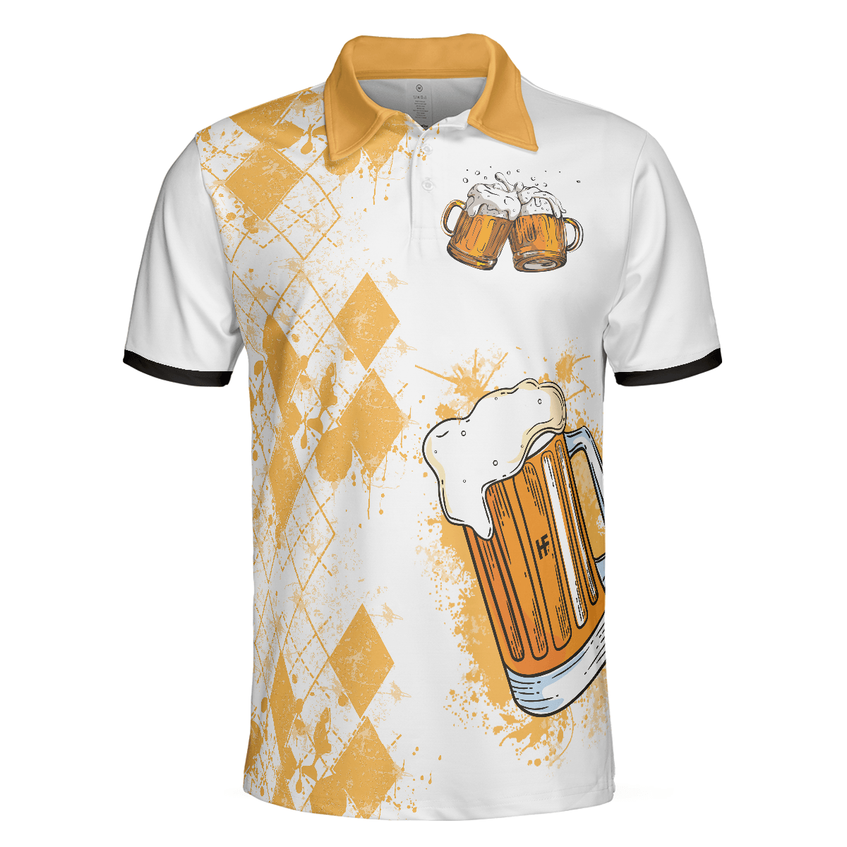 Men Golf Polo Shirt - I Got A Cold Beer On Every Hole Polo Shirt, Best Golf Shirt For Men, Golf Shirt For Beer Lovers - Amzanimalsgift