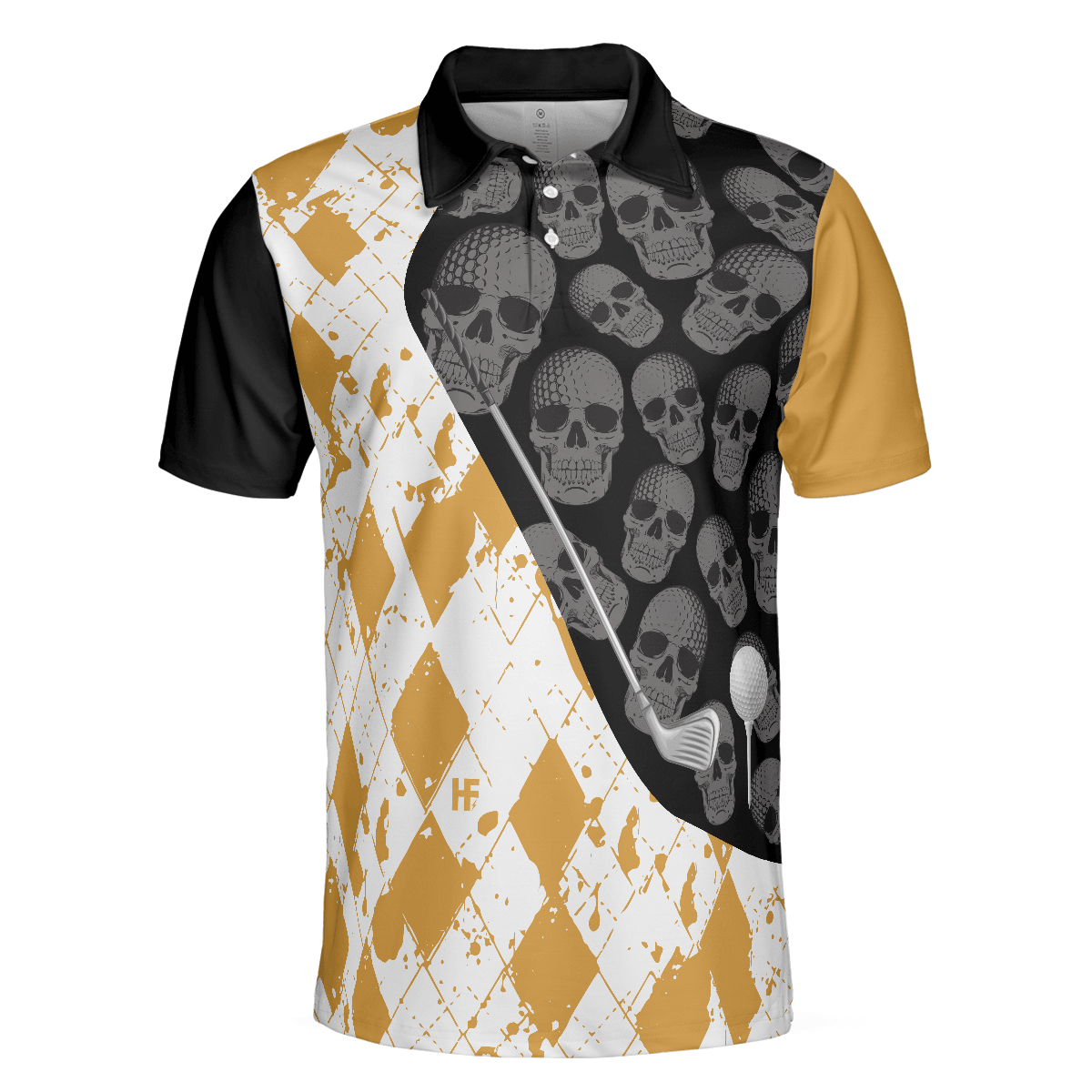 Men Golf Polo Shirt - I Just Want To Drink Beer Play Golf And Take Naps Polo Shirt, Yellow Argyle Pattern Golfing Shirt For Men - Amzanimalsgift