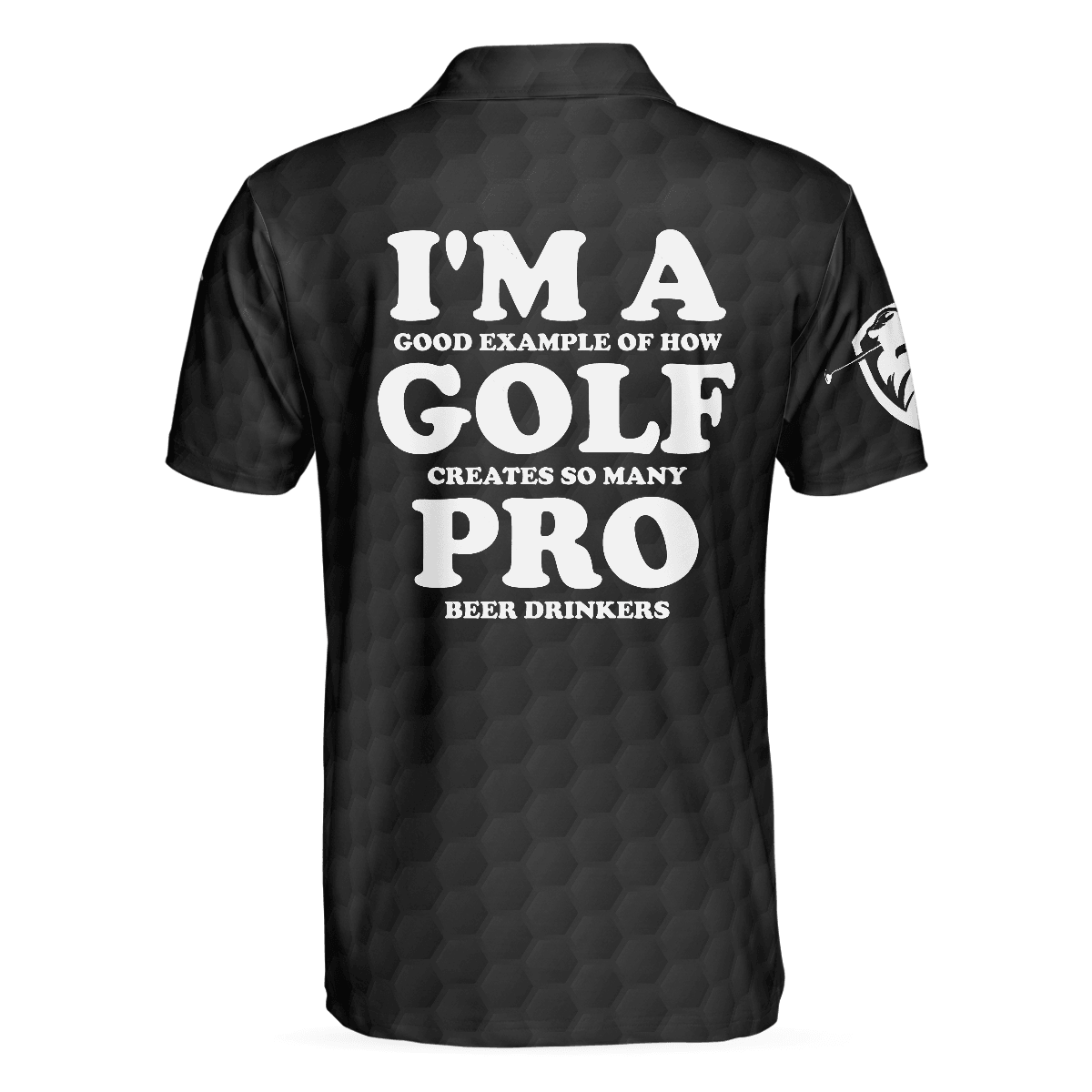 Men Golf Polo Shirt - I'm A Golf Pro Golf Polo Shirt, Black And White Skull Golf Shirt, Basic Golf Sayings Shirt For Men, Golfers - Amzanimalsgift