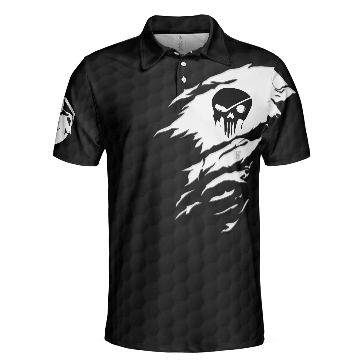 Men Golf Polo Shirt - I'm A Golf Pro Golf Polo Shirt, Black And White Skull Golf Shirt, Basic Golf Sayings Shirt For Men, Golfers - Amzanimalsgift