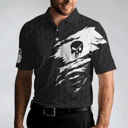 Men Golf Polo Shirt - I'm A Golf Pro Golf Polo Shirt, Black And White Skull Golf Shirt, Basic Golf Sayings Shirt For Men, Golfers - Amzanimalsgift