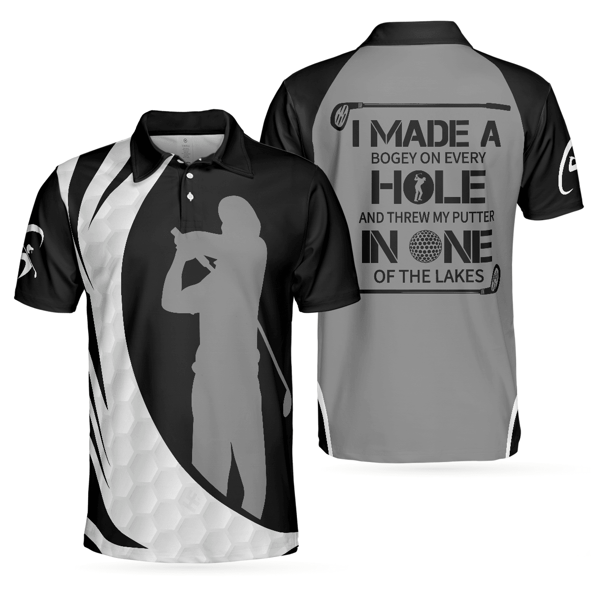 Men Golf Polo Shirt - I Made A Bogey On Every Hole Funny Golf Polo Shirt, Simple Golf Shirt Design With Sayings - Perfect Polo Shirt For Men, Golfers - Amzanimalsgift