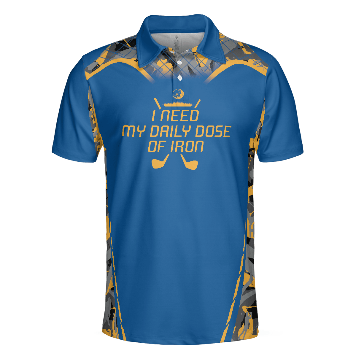 Men Golf Polo Shirt - I Need My Daily Dose Of Iro Polo Shirt, Camouflage Sport Polo Shirt, Best Golf Shirt For Men, Golfers - Amzanimalsgift