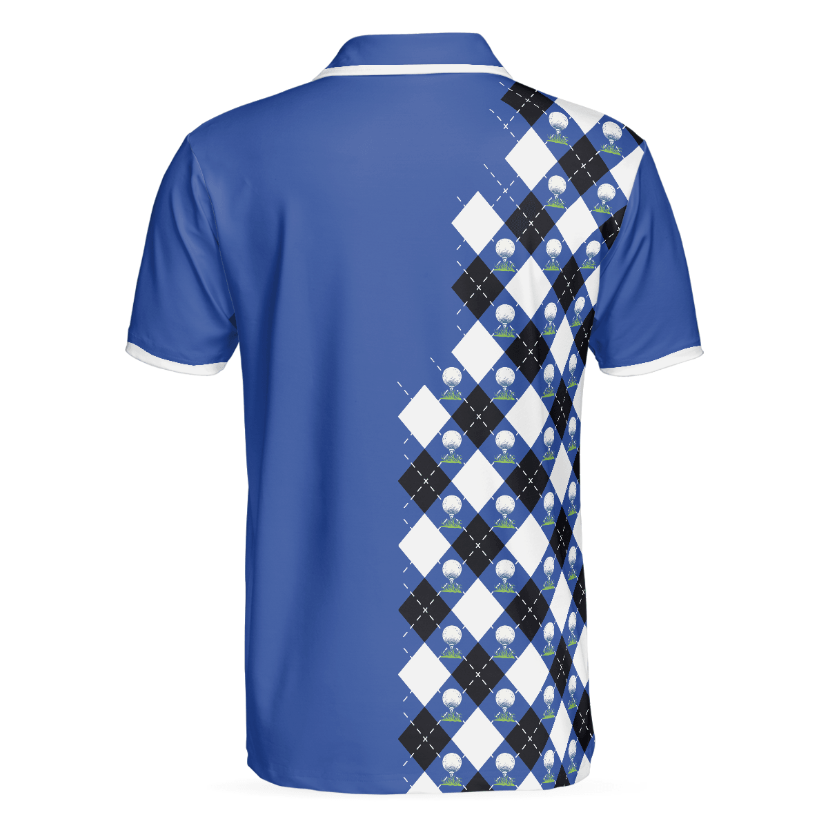 Men Golf Polo Shirt - I Need My Daily Dose Of Iron Polo Shirt, Argyle Pattern Polo Shirt, Best Golf Shirt For Men, Golfers - Amzanimalsgift
