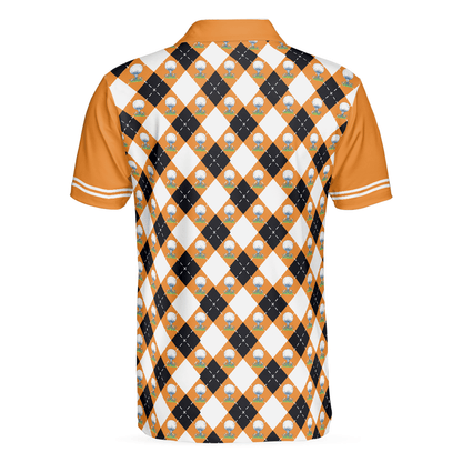 Men Golf Polo Shirt - I Need My Daily Dose Of Iron Remastered Polo Shirt, Argyle Pattern Polo Shirt, Best Golf Shirt For Men, Golfers - Amzanimalsgift