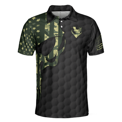 Men Golf Polo Shirt - I Only Play Golf On Days That End In "Y" Polo Shirt, Skull American Flag Golf Shirt For Men, Gift For Golfers - Amzanimalsgift