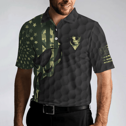 Men Golf Polo Shirt - I Only Play Golf On Days That End In "Y" Polo Shirt, Skull American Flag Golf Shirt For Men, Gift For Golfers - Amzanimalsgift