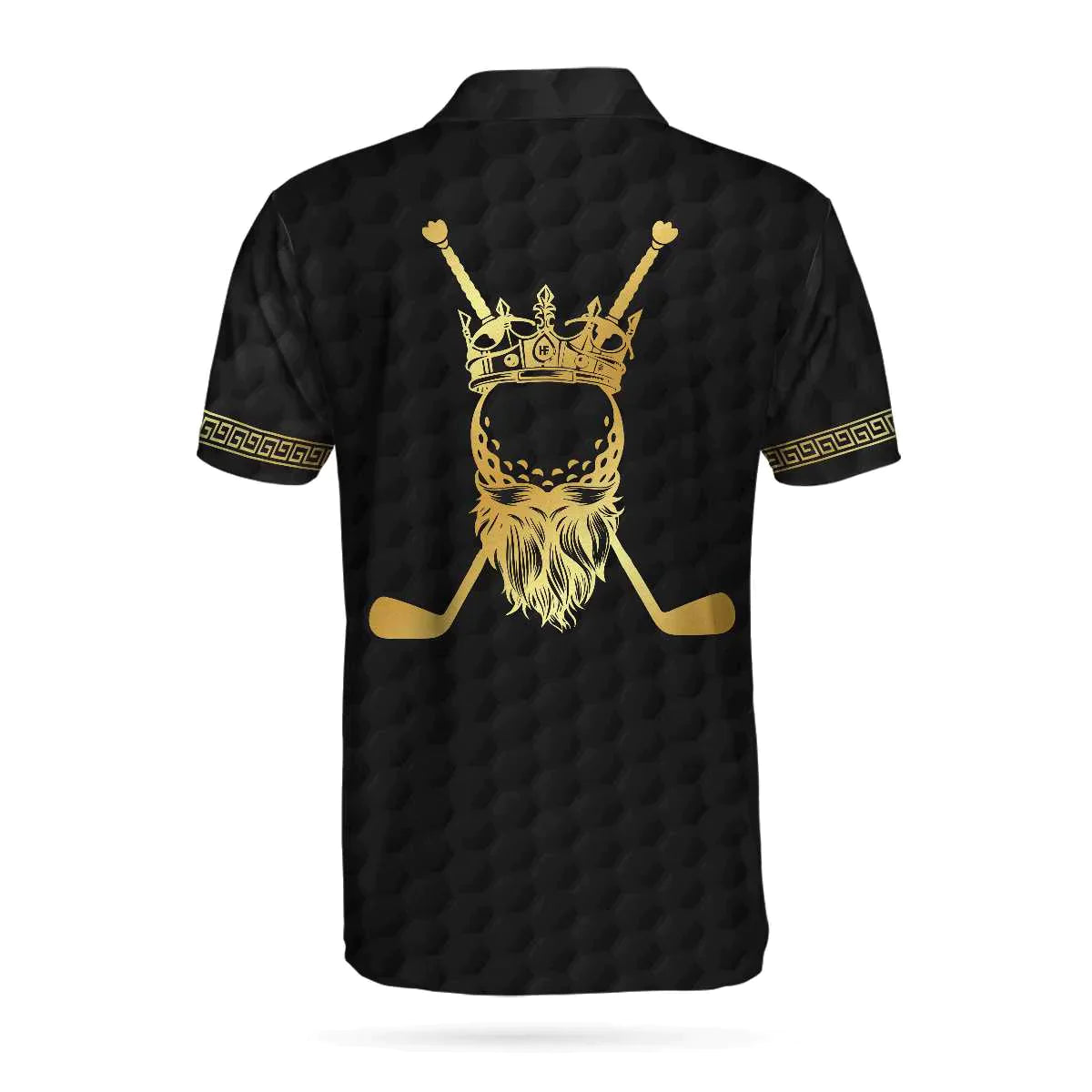 Men Golf Polo Shirt - King Of Golf Custom Polo Shirt, Personalized Black Golf Ball Pattern Ball Clubs Men Polo Shirt - Perfect Polo Shirt For Men, Golfers - Amzanimalsgift