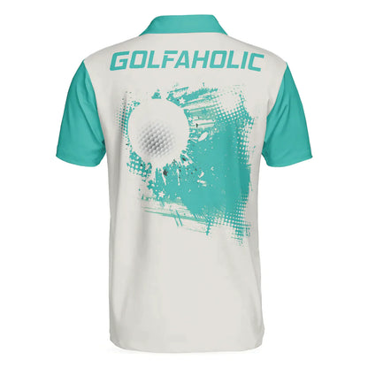 Men Golf Polo Shirt - Life Is Full Of Important Choices, Cyan Argyle Pattern Men Golf Polo Shirt - Perfect Polo Shirt For Men, Golfers - Amzanimalsgift