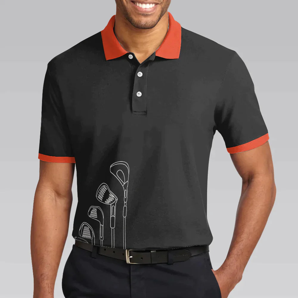 Men Golf Polo Shirt - Life Is Full Of Important Choices Golf Clubs Polo Shirt, Black Golfing Men Golf Polo Shirt - Perfect Polo Shirt For Men, Golfers - Amzanimalsgift