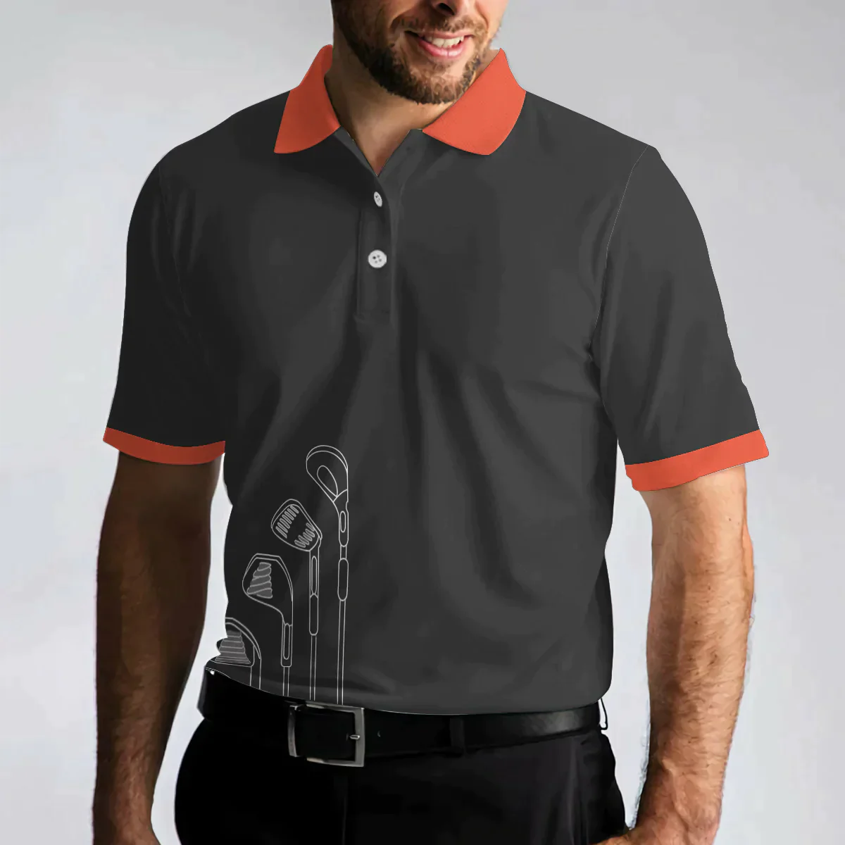 Men Golf Polo Shirt - Life Is Full Of Important Choices Golf Clubs Polo Shirt, Black Golfing Men Golf Polo Shirt - Perfect Polo Shirt For Men, Golfers - Amzanimalsgift