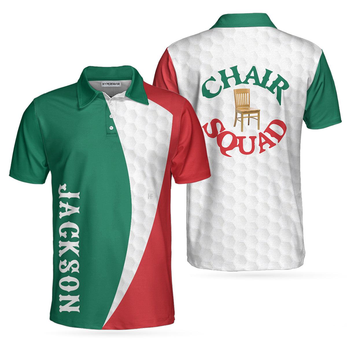Men Golf Polo Shirt - Personalized Chair Squad Golf Polo Shirt, Best Gift For Men, Polo Shirt Gift For Men Golfers - Amzanimalsgift