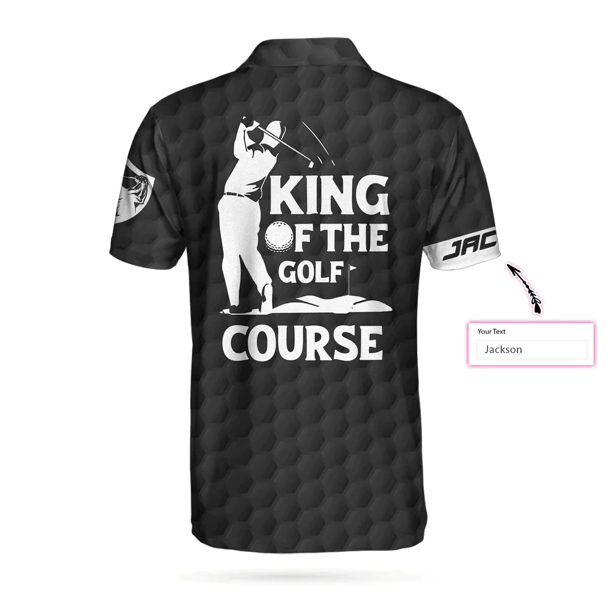 Men Golf Polo Shirt - Personalized Golf American Flag Golf Men Polo Shirt, King Of The Golf Course Custom Shirt For Men, Gift For Male Golfers - Amzanimalsgift