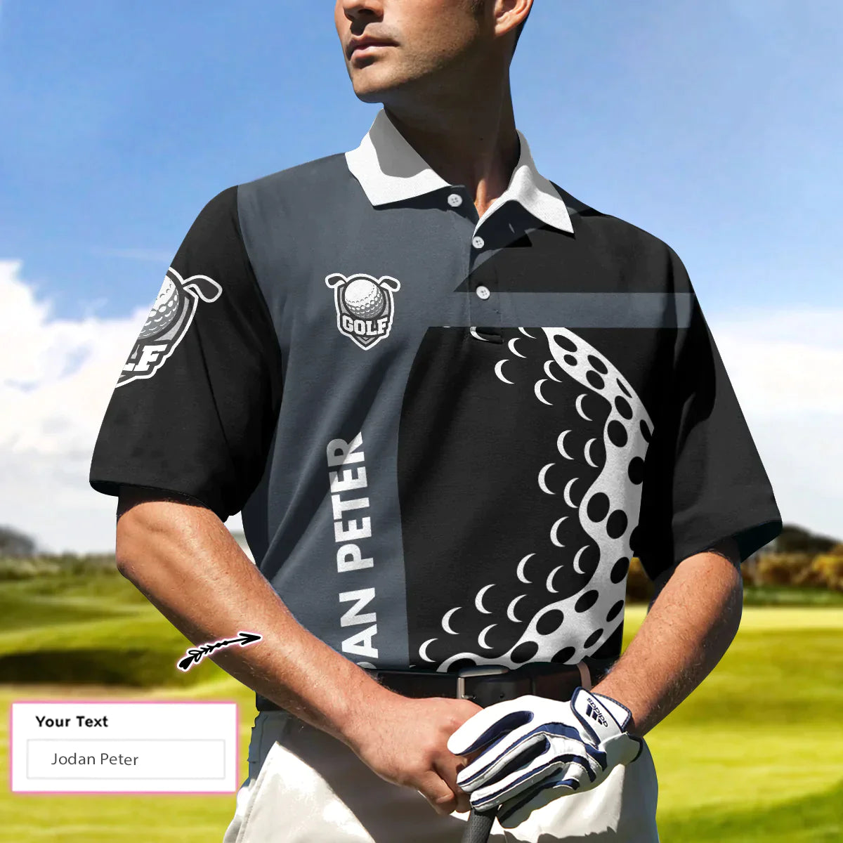 Men Golf Polo Shirt - Personalized Golf Men Polo Shirt, I Play Golf Because I Love It Shirt For Men Custom Polo Shirt For Men, Gift For Male Golfers - Amzanimalsgift