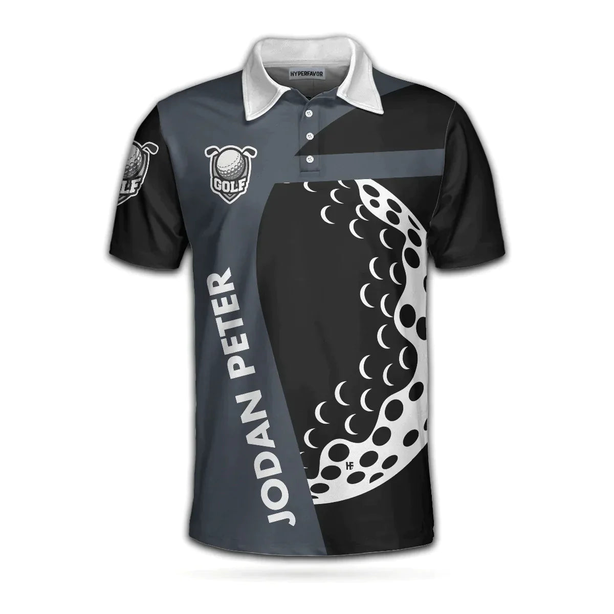Men Golf Polo Shirt - Personalized Golf Men Polo Shirt, I Play Golf Because I Love It Shirt For Men Custom Polo Shirt For Men, Gift For Male Golfers - Amzanimalsgift