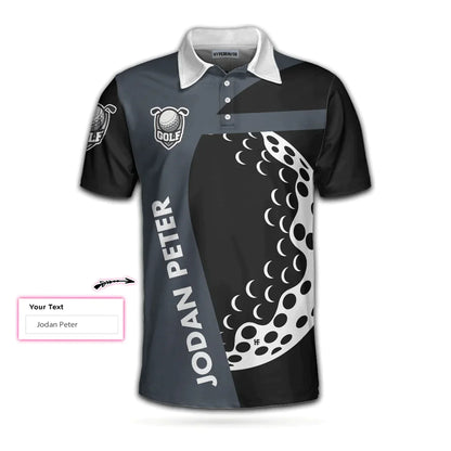 Men Golf Polo Shirt - Personalized Golf Men Polo Shirt, I Play Golf Because I Love It Shirt For Men Custom Polo Shirt For Men, Gift For Male Golfers - Amzanimalsgift