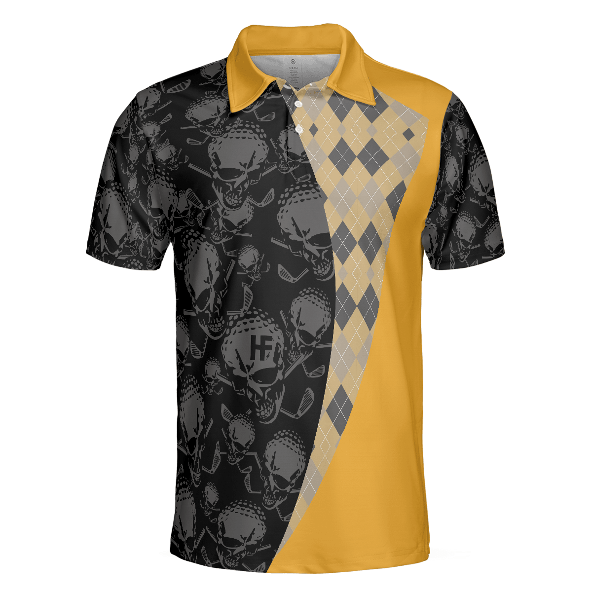 Men Golf Polo Shirt - There Is Nothing A Beer And Golf Can't Fix V2 Polo Shirt, Skull Plaid Pattern Golf Shirt - Perfect Gift For Men, Golfers - Amzanimalsgift