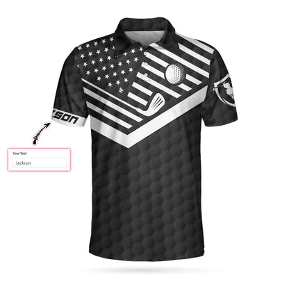 Men Golf Polo Shirt - This Is How We Roll Custom Polo Shirt, Personalized Black American Flag Polo Shirt, Camping Shirt For Men - Perfect Gift For Men - Amzanimalsgift