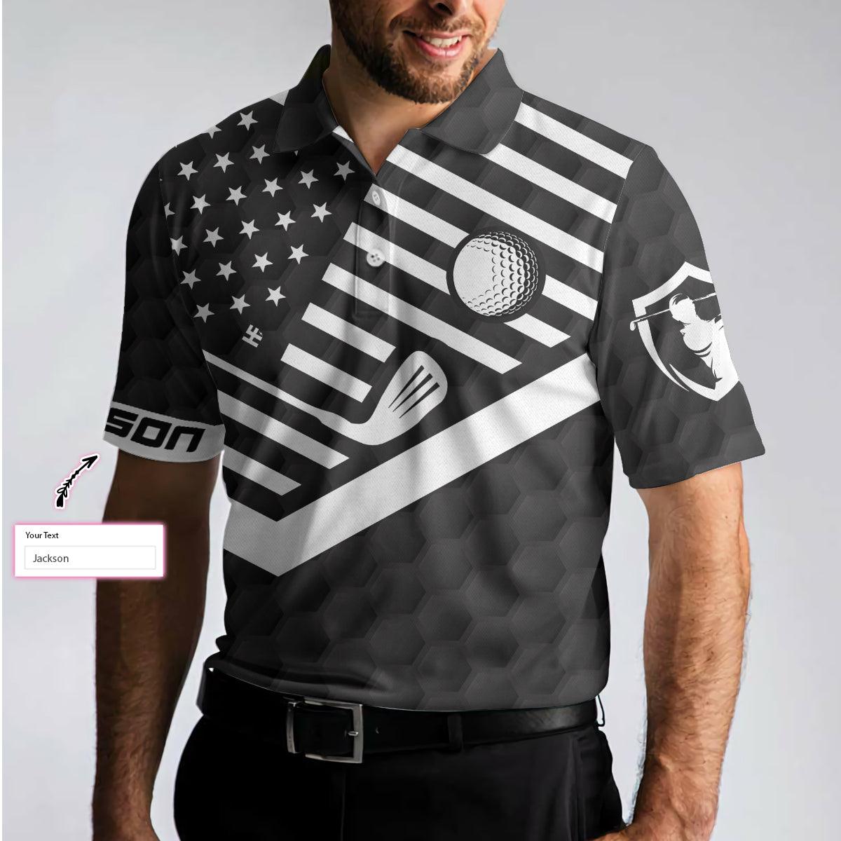 Men Golf Polo Shirt - This Is How We Roll Custom Polo Shirt, Personalized Black American Flag Polo Shirt, Camping Shirt For Men - Perfect Gift For Men - Amzanimalsgift