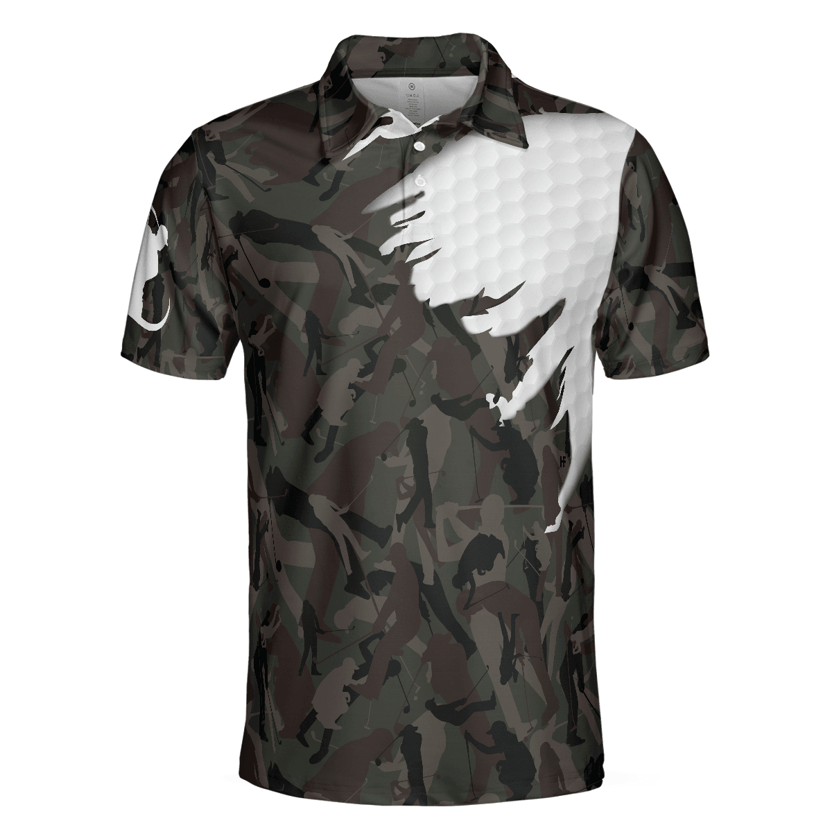 Men Golf Polo Shirt - Time Spent On Golf Course Polo Shirt, Camouflage Golf Shirt With Sayings, Best Golf Shirt - Perfect Gift For Women - Amzanimalsgift
