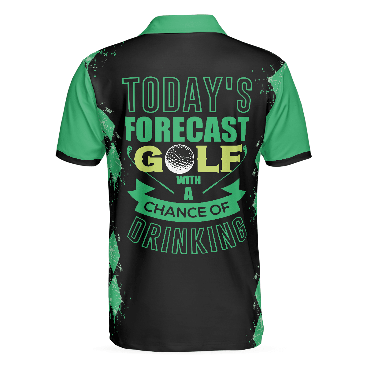 Men Golf Polo Shirt - Today's Forecast For Zombie Golfer Golf Polo Shirt, Smart Men Golf Polo Shirt - Perfect Gift For Men, Golf Lover - Amzanimalsgift