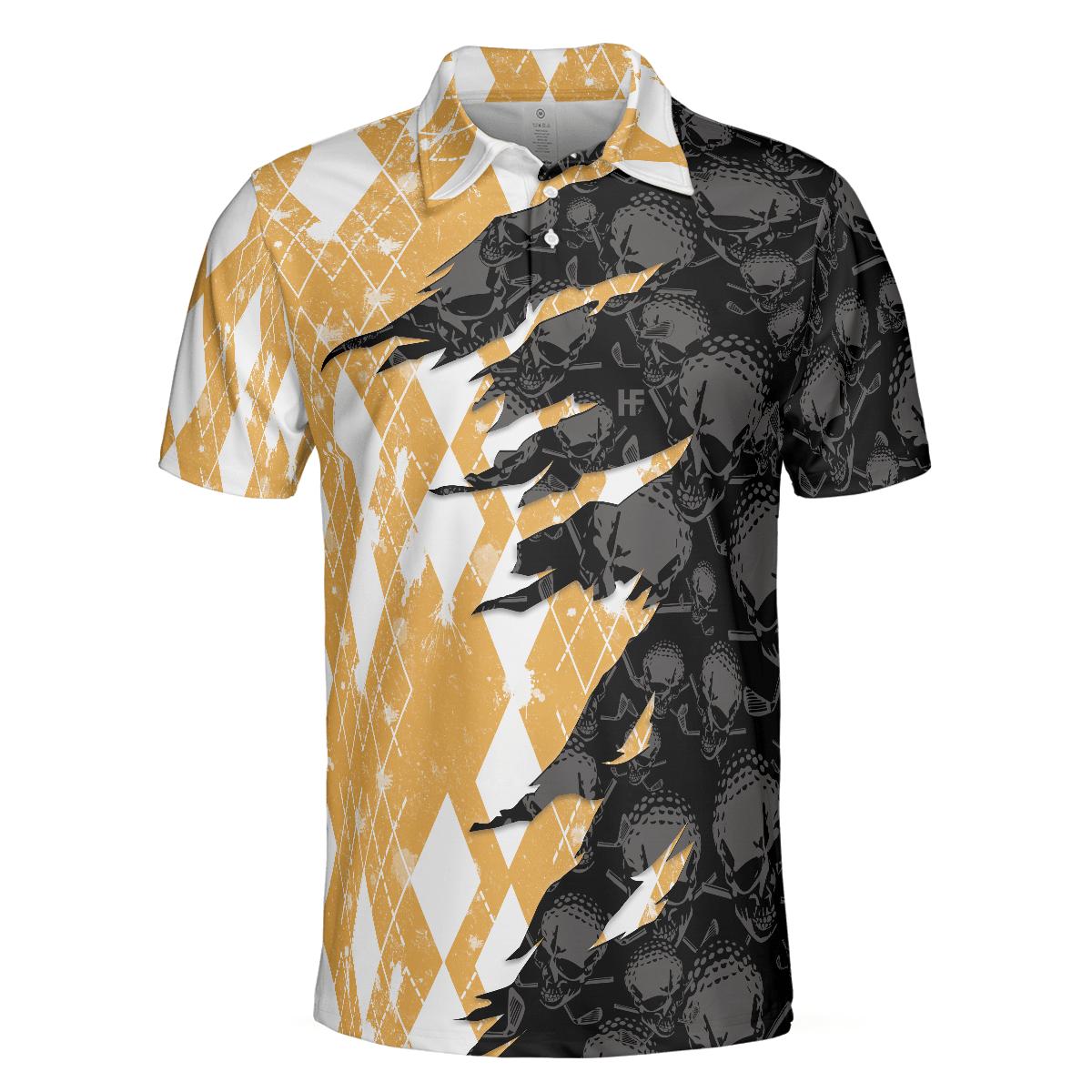Men Golf Polo Shirt - Who Needs Therapy When You Have Beer & Golf Polo Shirt, Argyle Pattern Shirt Design For Drinking Golfers - Perfect Gift For Men - Amzanimalsgift