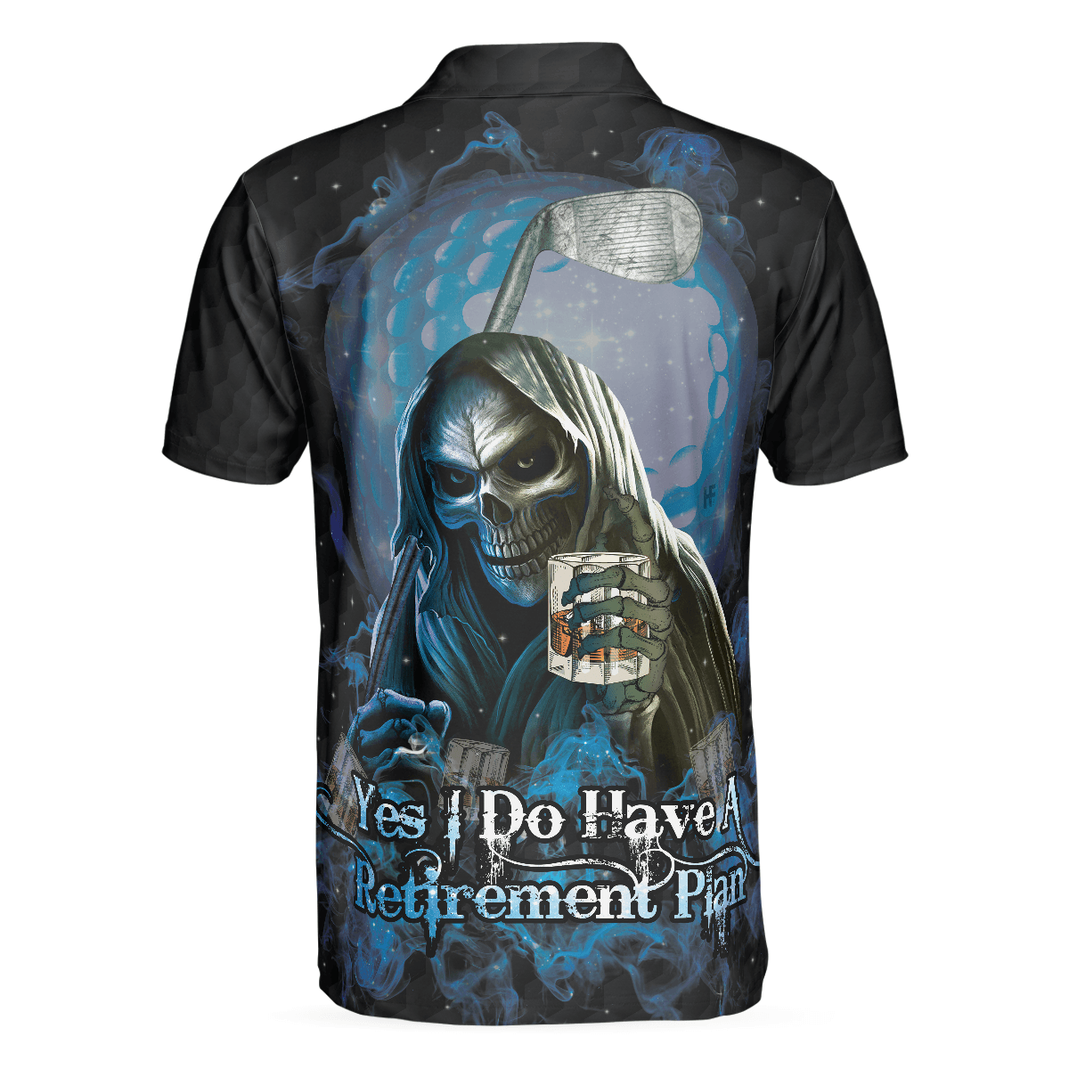 Men Golf Polo Shirt - Yes I Do Have A Retirement Plan Golf And Bourbon Polo Shirt, Scary Drinking Golf Shirt, Funny Golf Sayings - Perfect Gift For Men - Amzanimalsgift