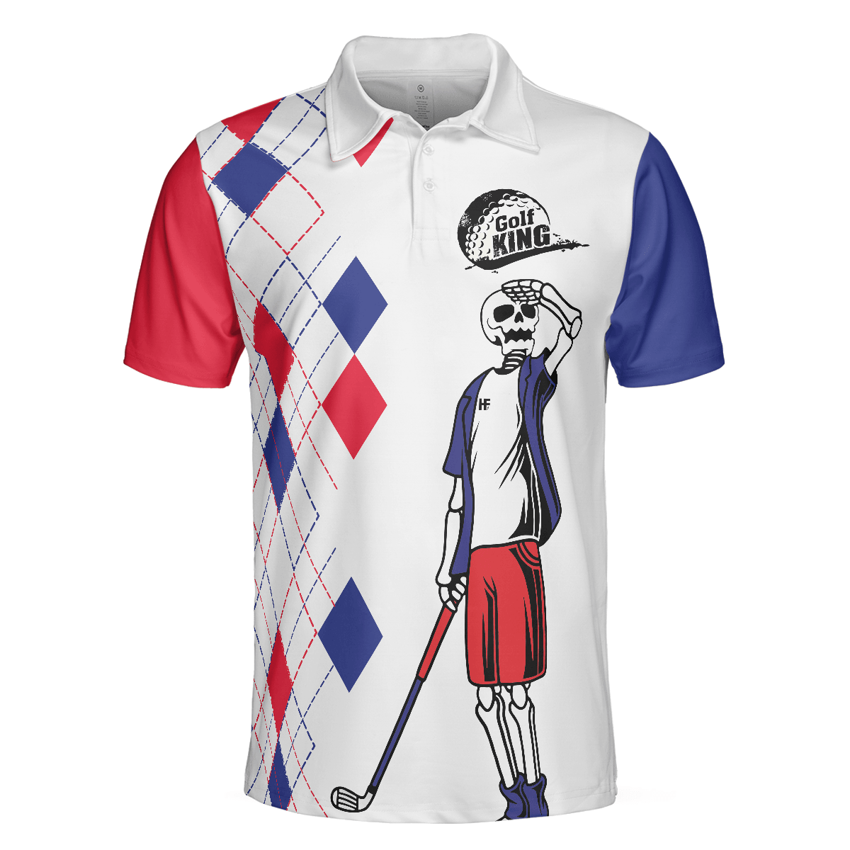 Men Golf Polo Shirt,The Older I Get The Harder It Is To Find My Balls Golf Polo Shirt, Skeleton Golf Shirt Design - Perfect Gift For Men - Amzanimalsgift